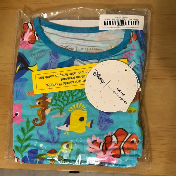Disney Little Sleepies Nemo’s Reef Two Piece Short Sleeve & Shorts Pajama